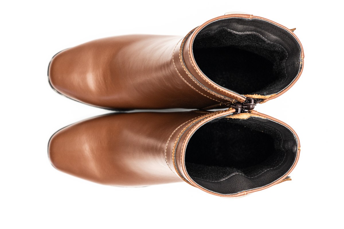 Ghete dama din piele naturala – BRA010NEGRU Botine